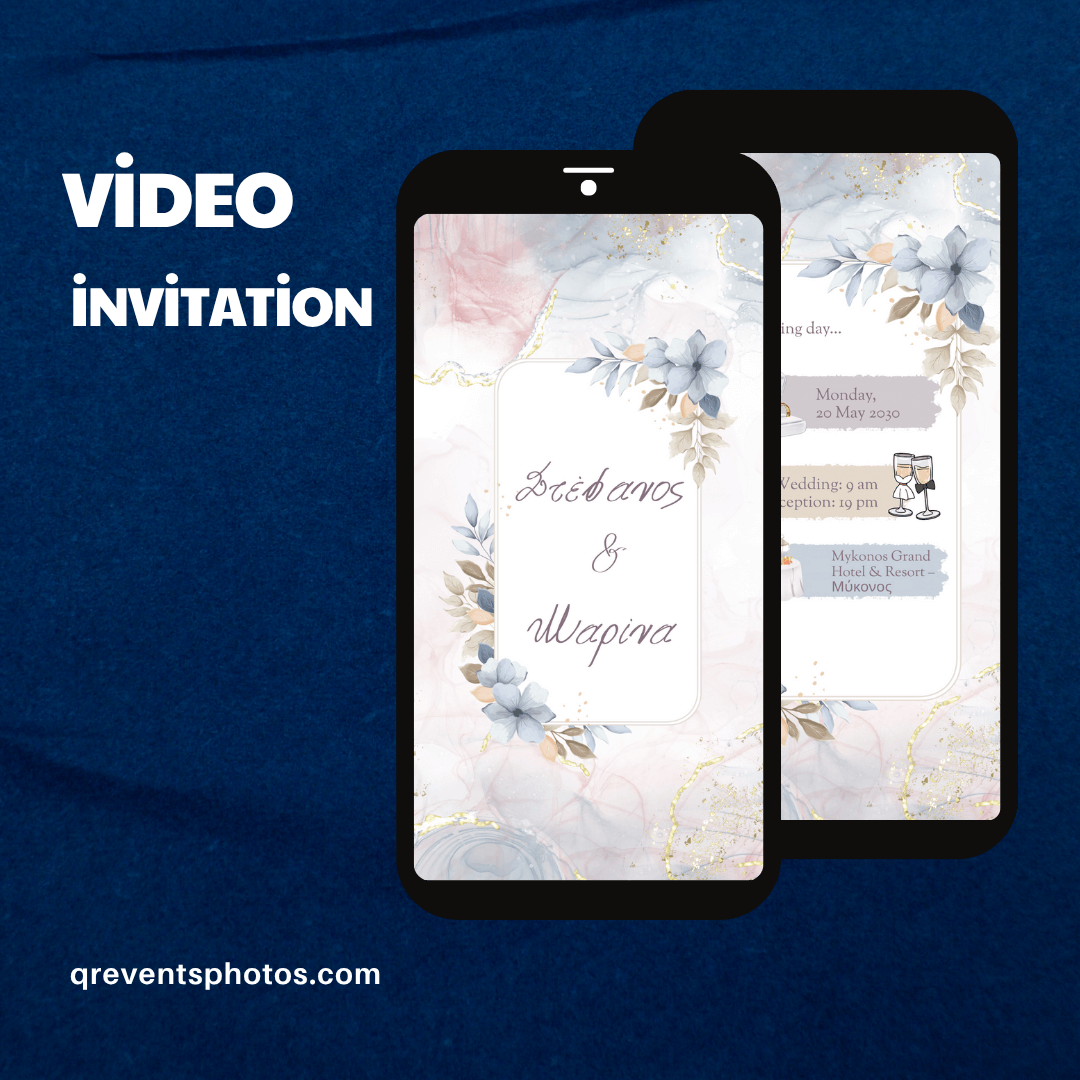 Boho Wedding Video Invitation